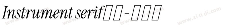 Instrument serif粗体字体转换 Instrument serif粗体字体转换